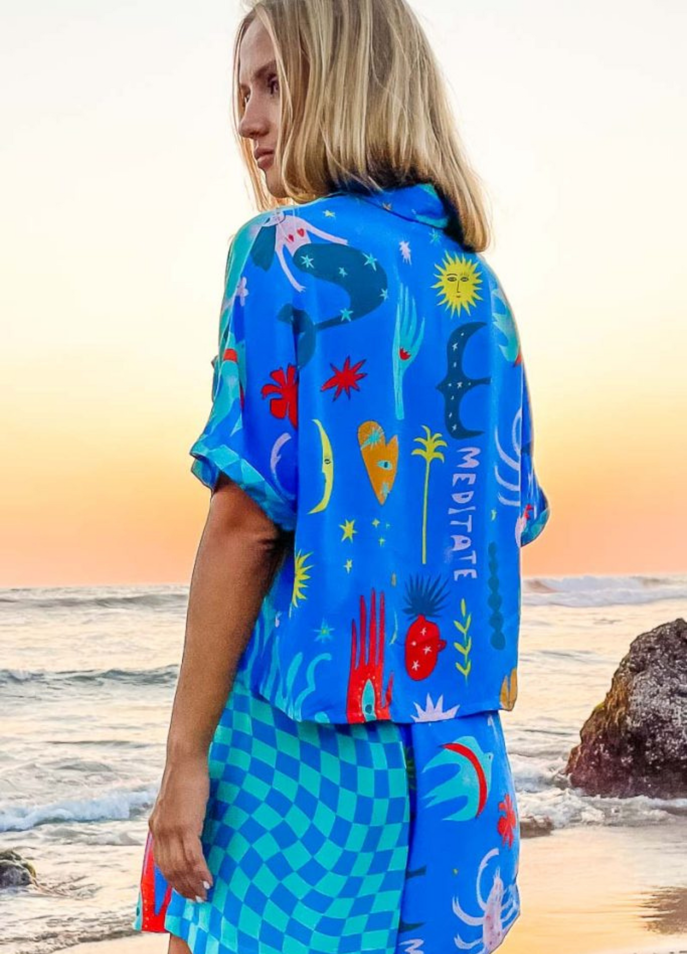 Palm Collective - Love Peace Art Blouse – She Creates Stories