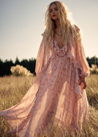 Spell Fleur Gown in Pink Champagne