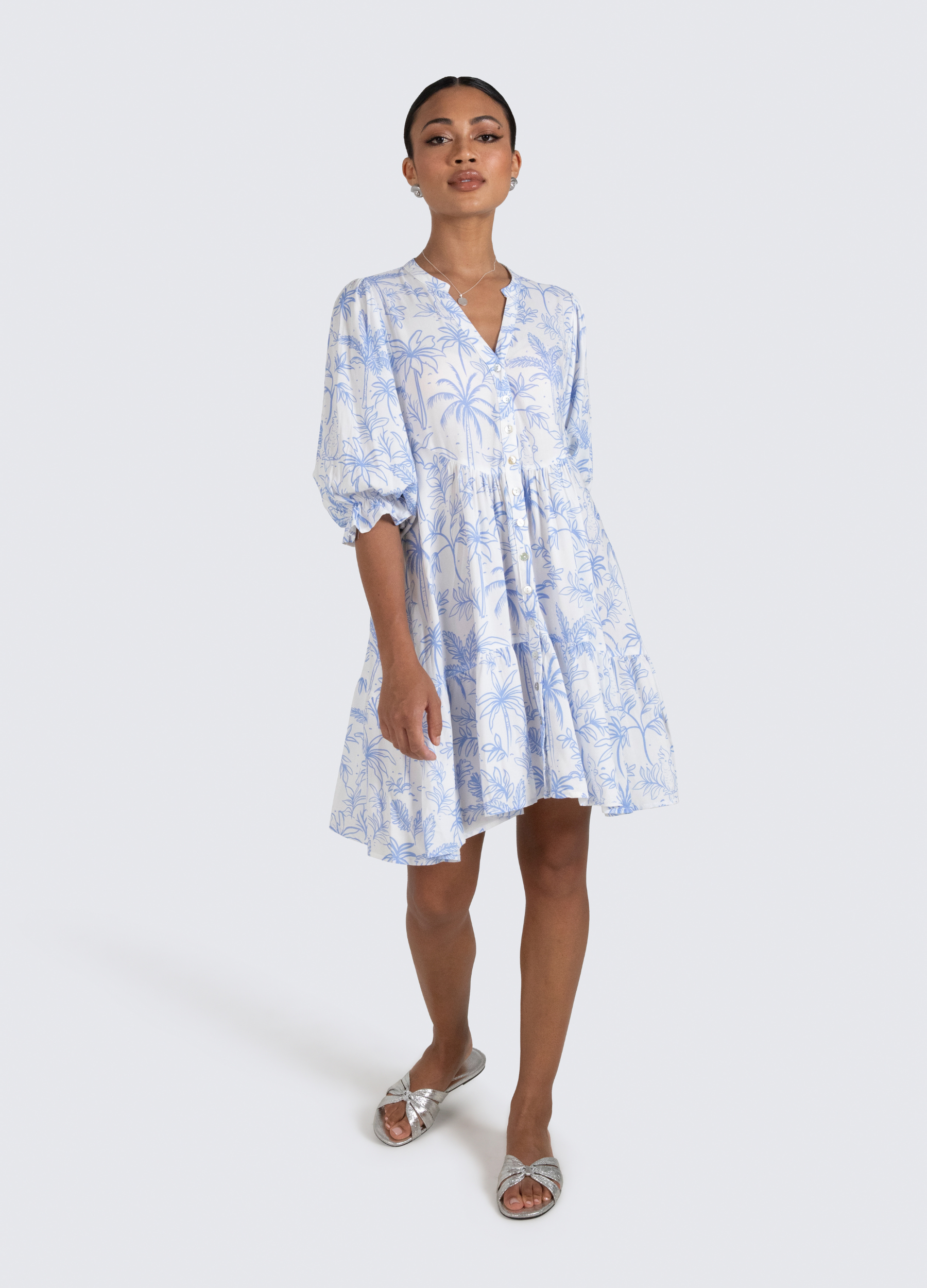 Alexis Printed Mini Dress in Sentosa Print