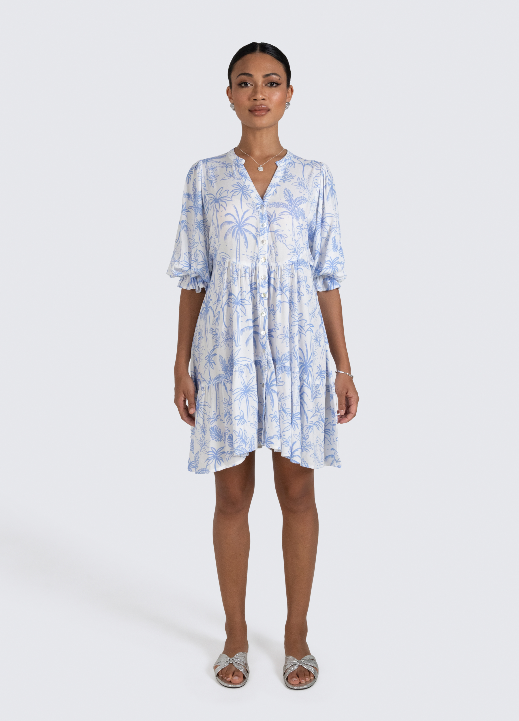 Alexis Printed Mini Dress in Sentosa Print