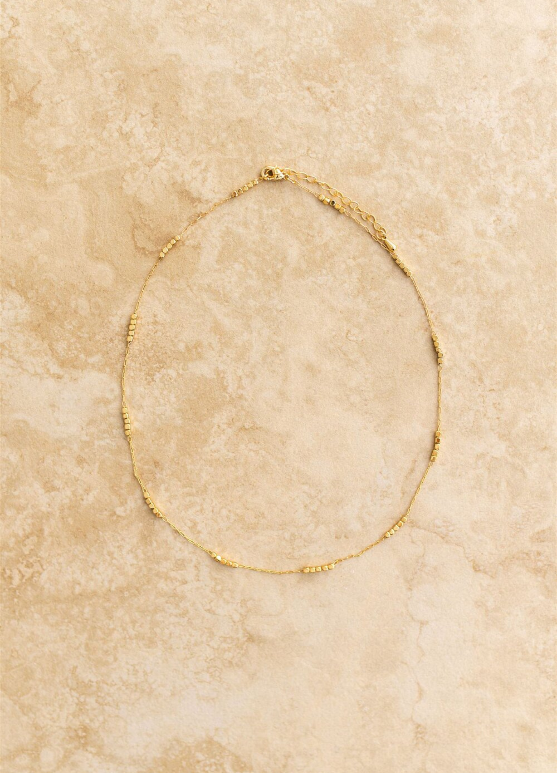 Gold crushed chain from Indigo & Wolfe