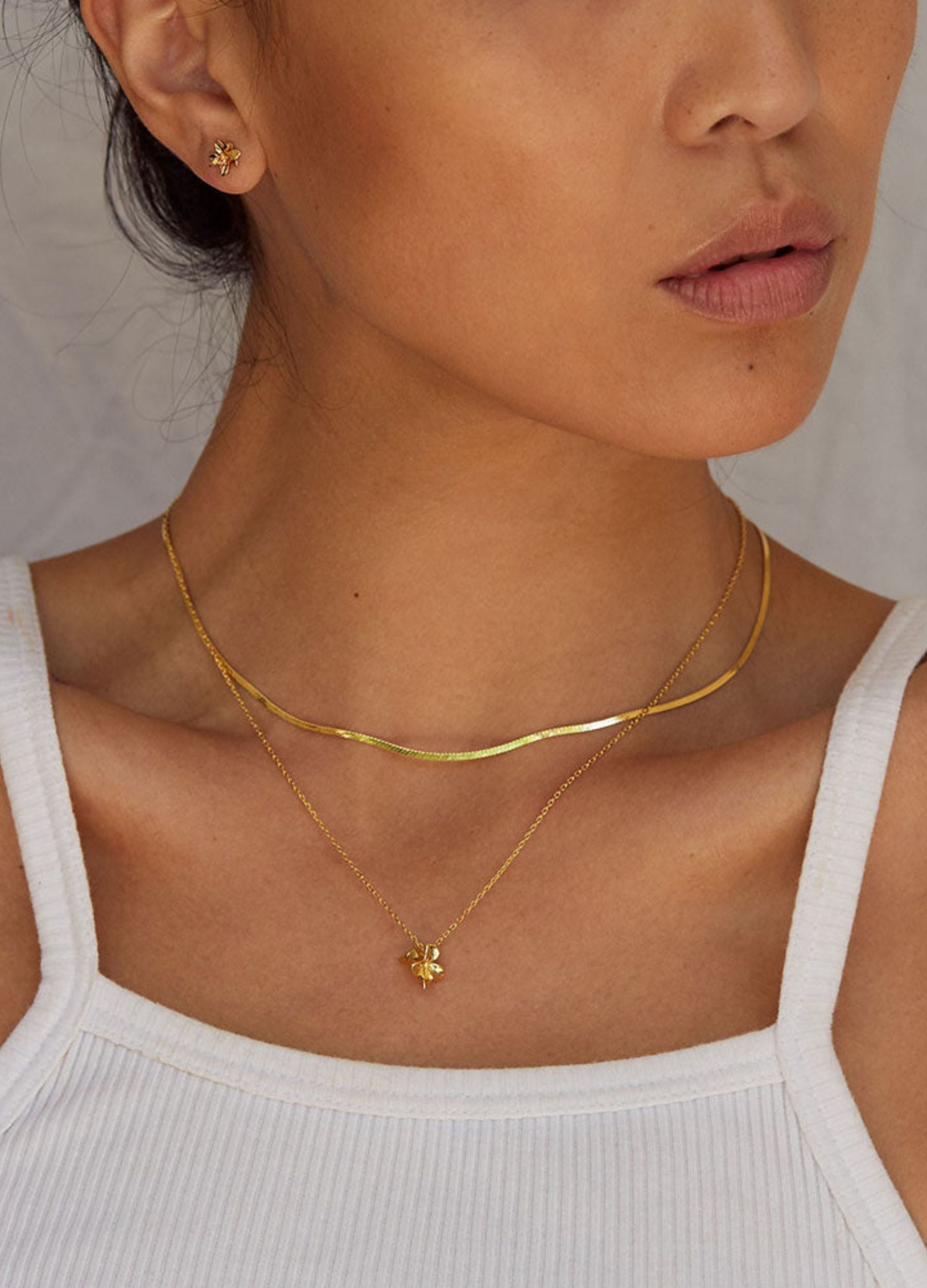 Gold chain necklace from Jolie & Deen