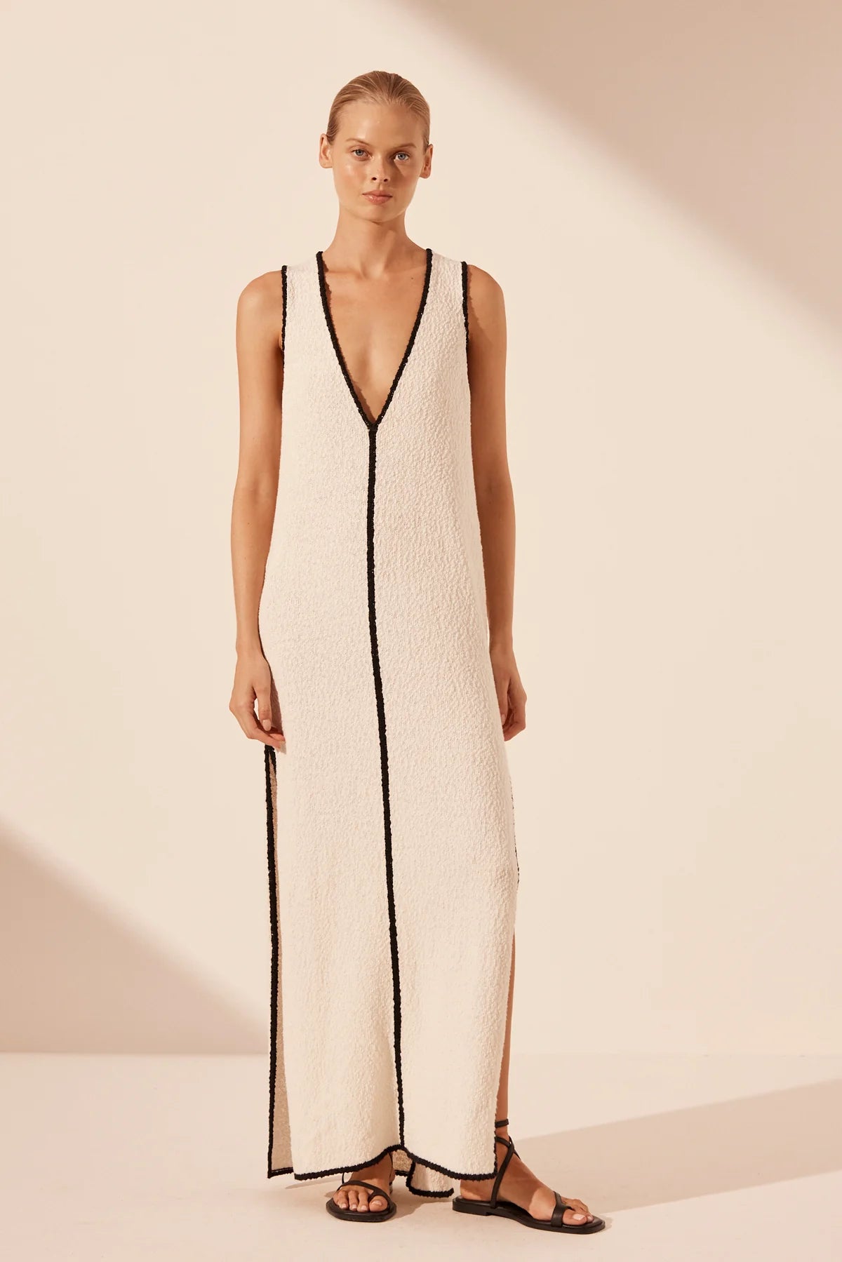 Shop the Shona Joy Lena Plunged Maxi Dress at She Creates Stories