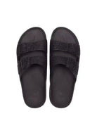 Black glitter sandals from Cacatoes