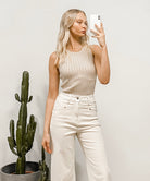 Neutral Knitted Tank from Paper Heart