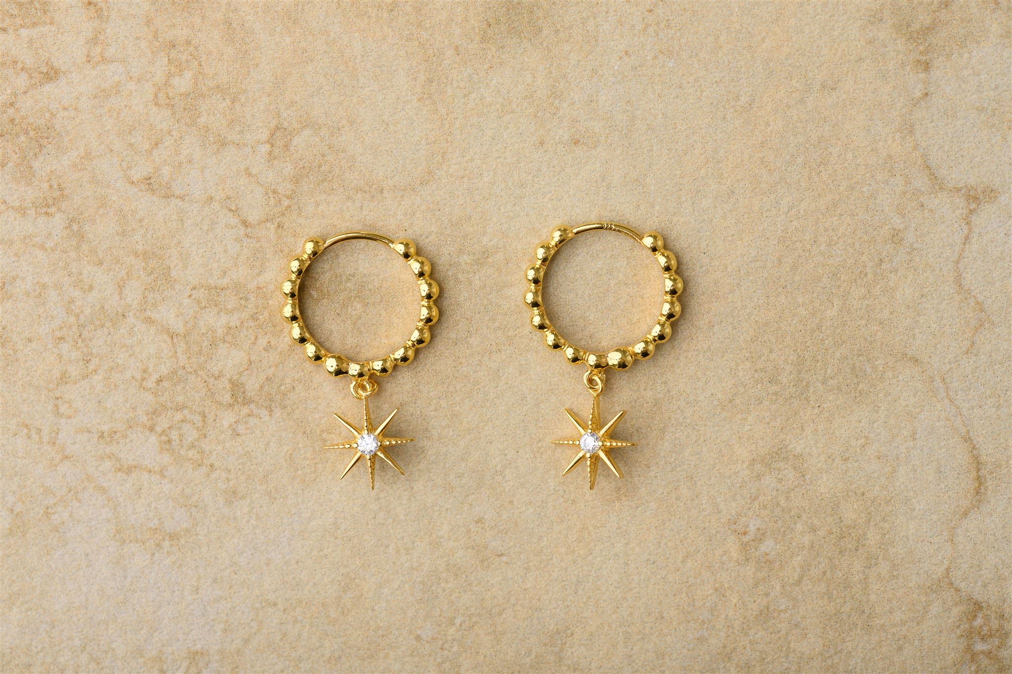 Astrid Earrings in gold from Indigo + Wolfe