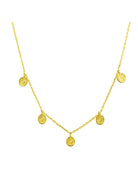 Gold charm necklace from Jolie & Deen