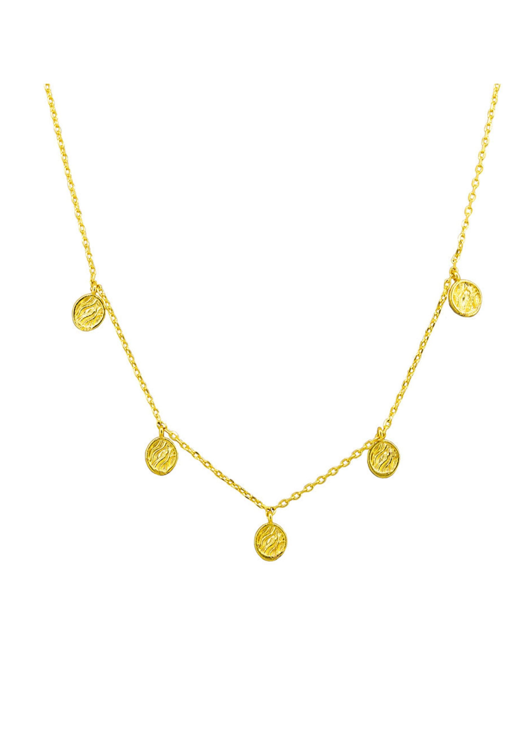 Gold charm necklace from Jolie & Deen