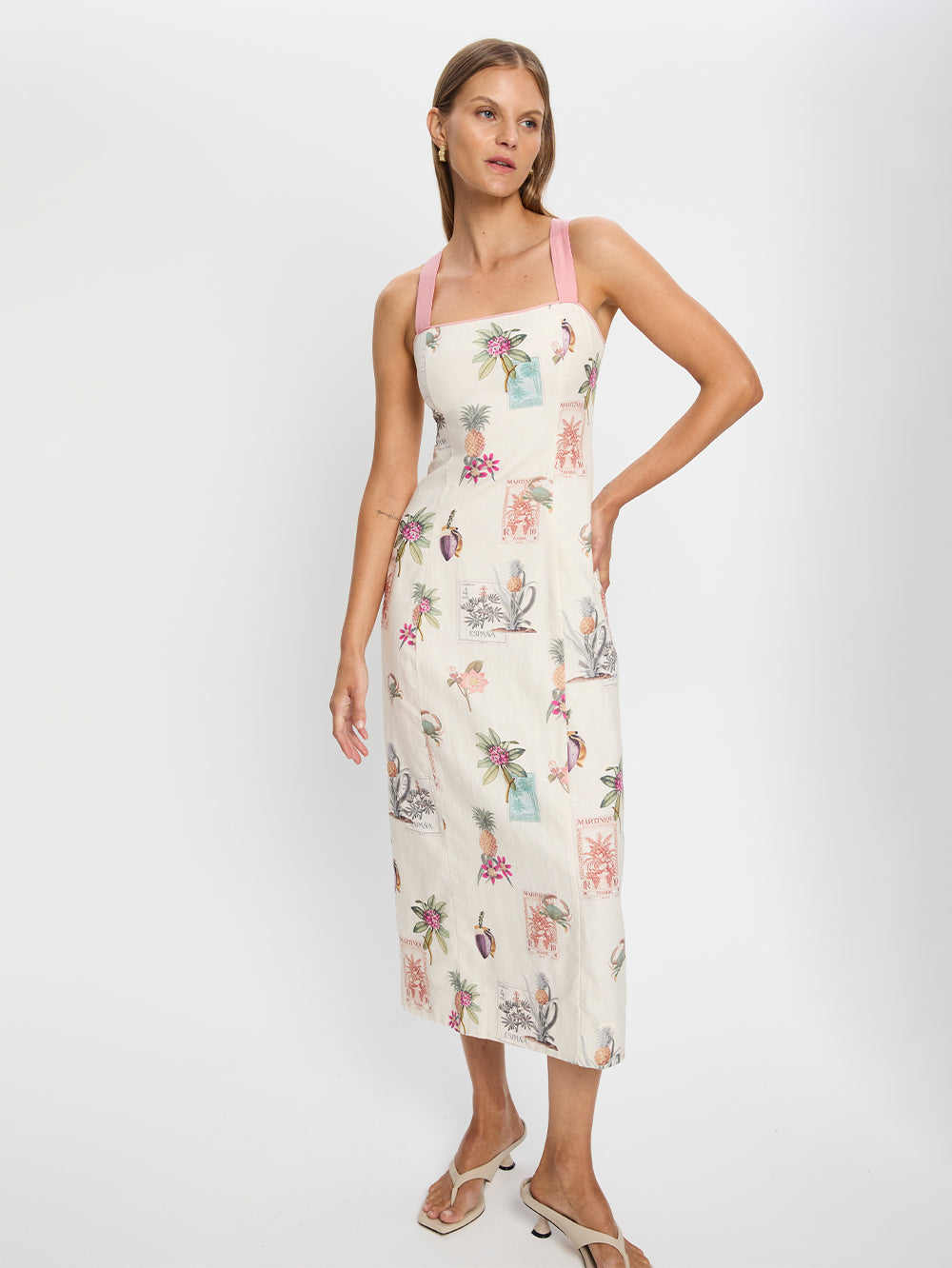 Kivari Lyra Midi Dress with back ties