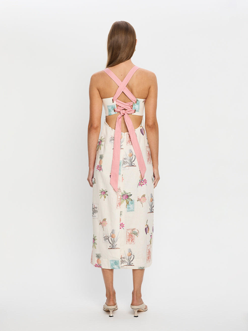 Kivari Lyra Midi Dress with back ties