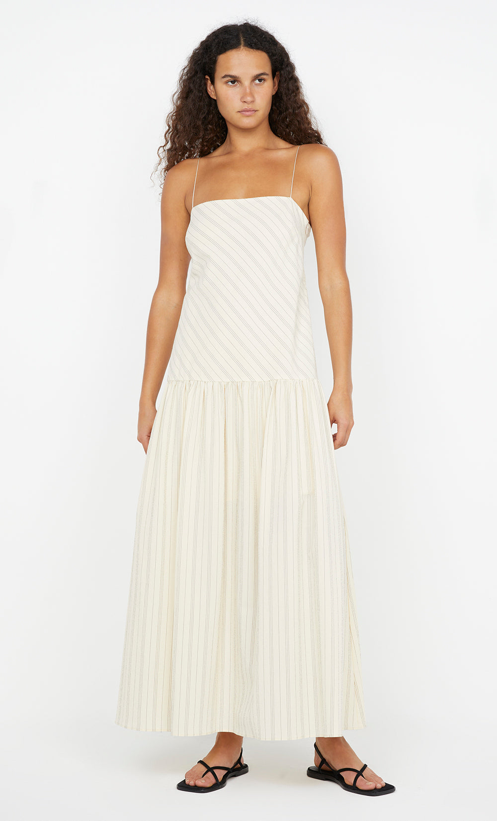 Cream stripe maxi dress from Bec + Bridge