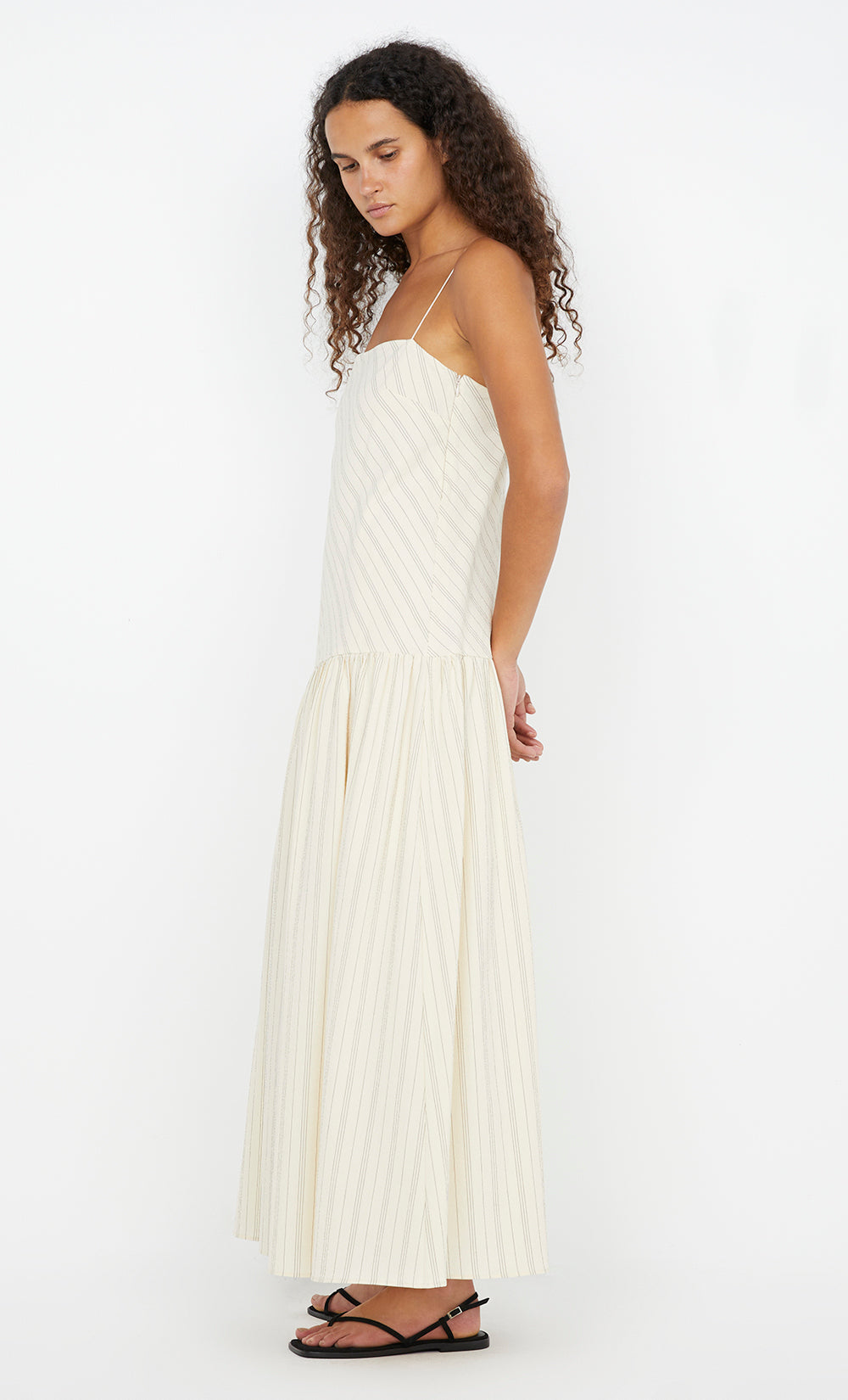 Cream stripe maxi dress from Bec + Bridge