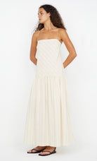 Cream stripe maxi dress from Bec + Bridge