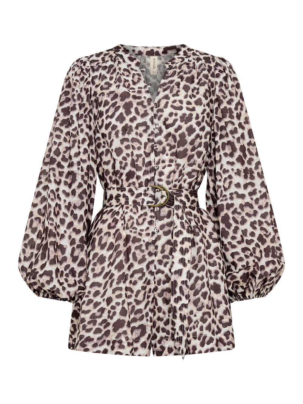 Kivari Reece Playsuit Leopard Print