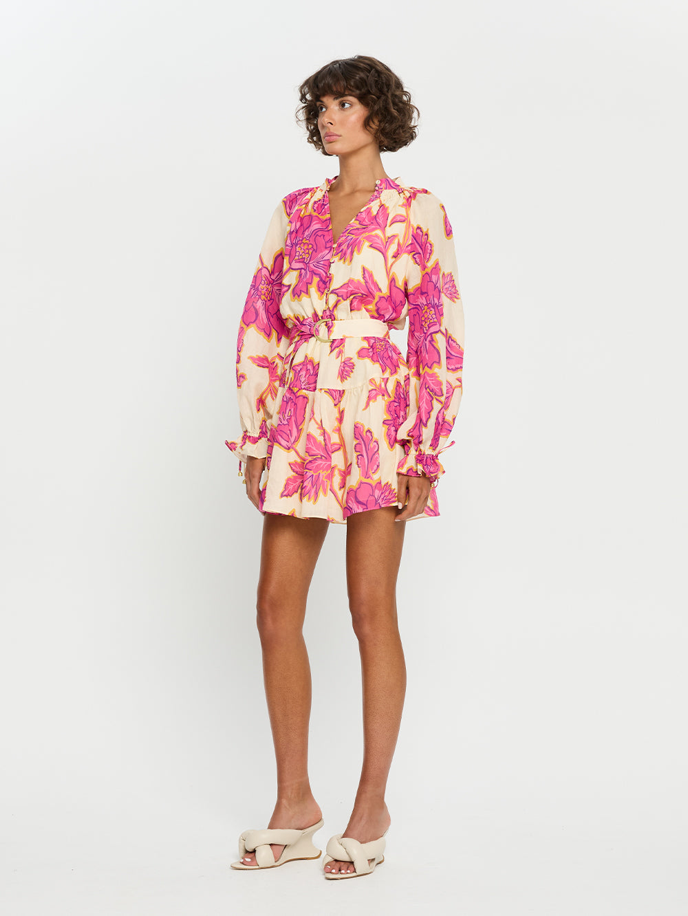 Pretty Pink Floral Mini Dress from Kivari