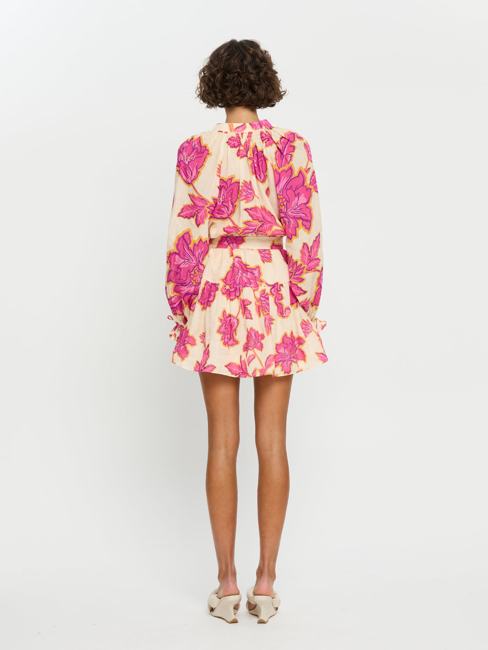 Pretty Pink Floral Mini Dress from Kivari