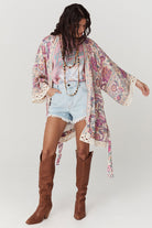 Spell Mojave Lily Robe in Opal Print