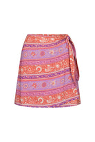 Wrap mini skirt from Spell in the Sunshine bandit cayenne colour print