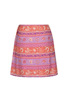 Wrap mini skirt from Spell in the Sunshine bandit cayenne colour print