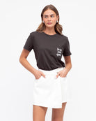 White denim skort from Paper Heart