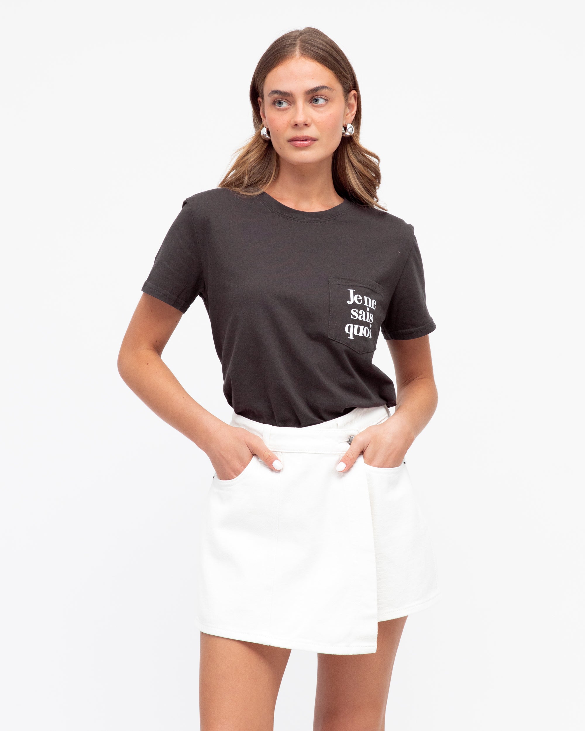 White denim skort from Paper Heart