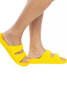 Yellow waterproof sustainable sandals Cacatoes