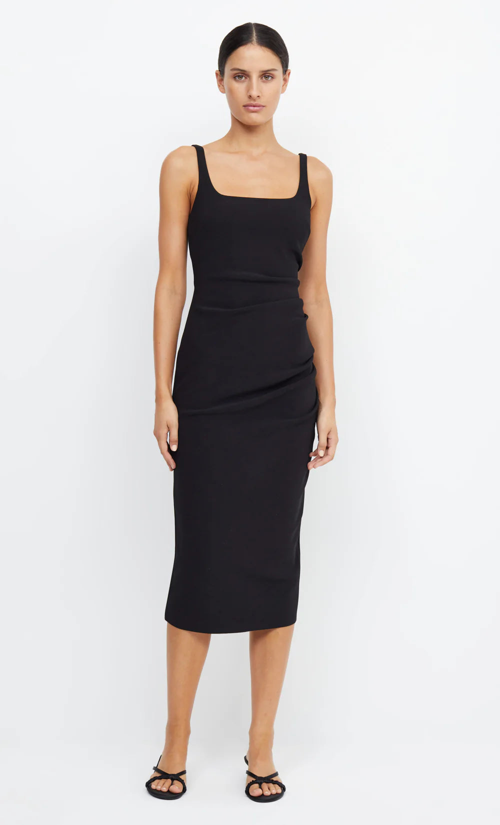 Black square neck shift dress from Bec and Bridge