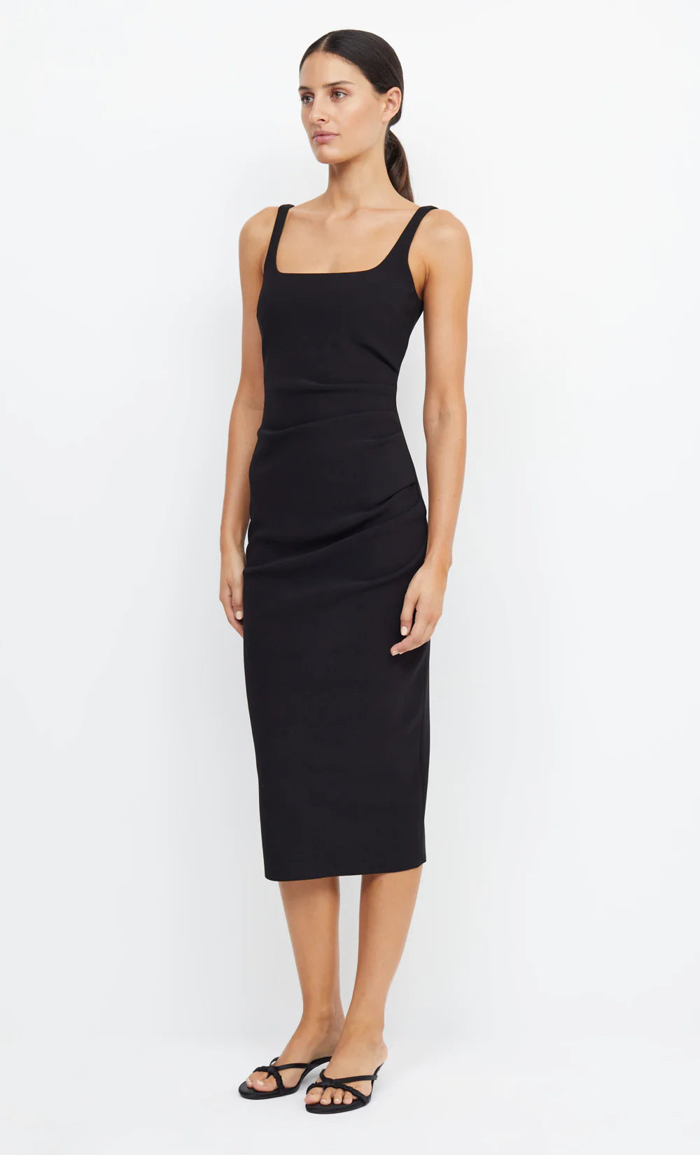 Black square neck shift dress from Bec and Bridge