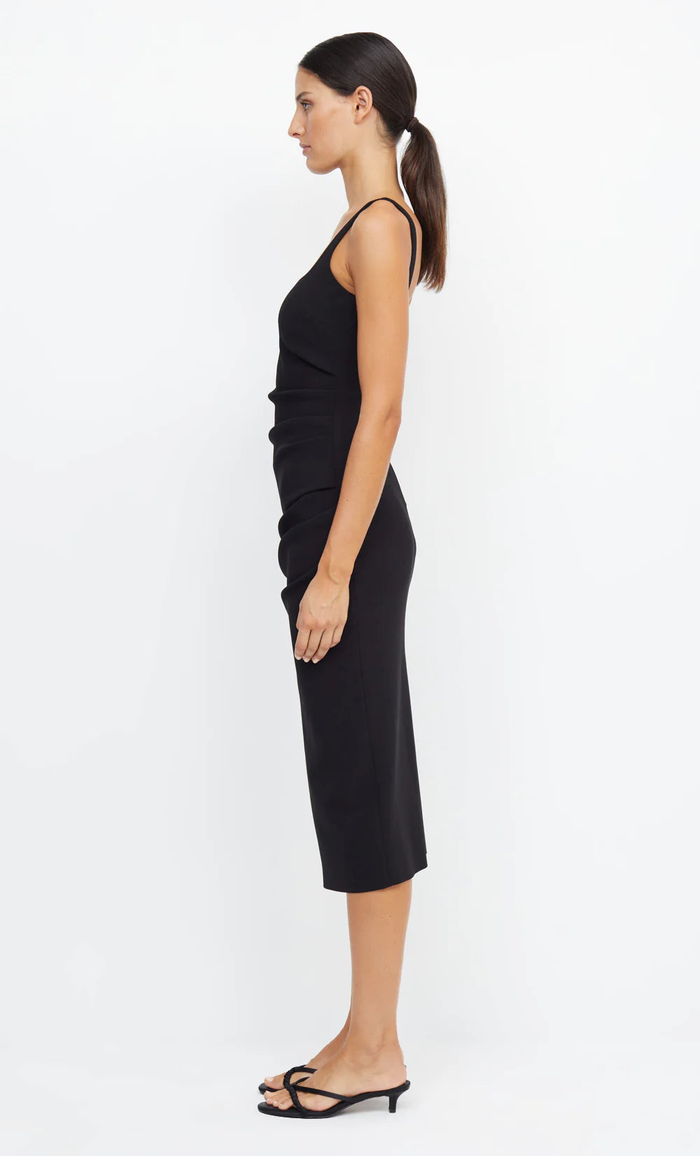 Black square neck shift dress from Bec and Bridge