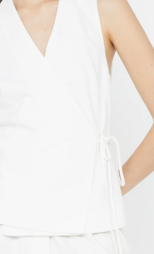 Bec + Bridge Ninah Tie Vest in White