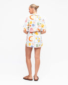 Costa Mini Dress from Paper Heart - printed shirt dress mini length