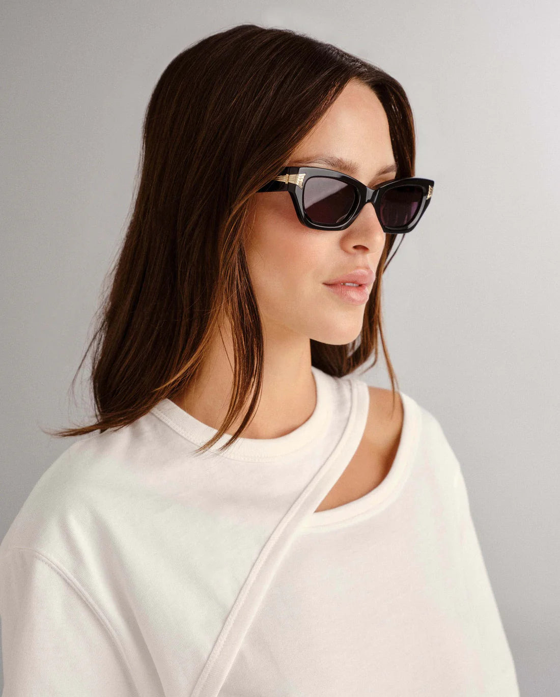 The Cameron Sunglasses from Luv Lou in black