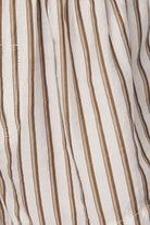 Neutral stripe sustainable cotton shirt